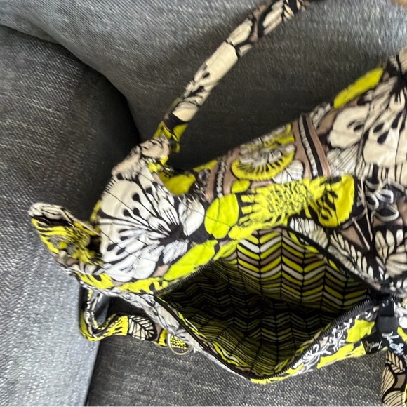 Vera Bradley Change it Up Backpack Tote:Wallet Black/Yellow Retired Island Bloom - Picture 11 of 11